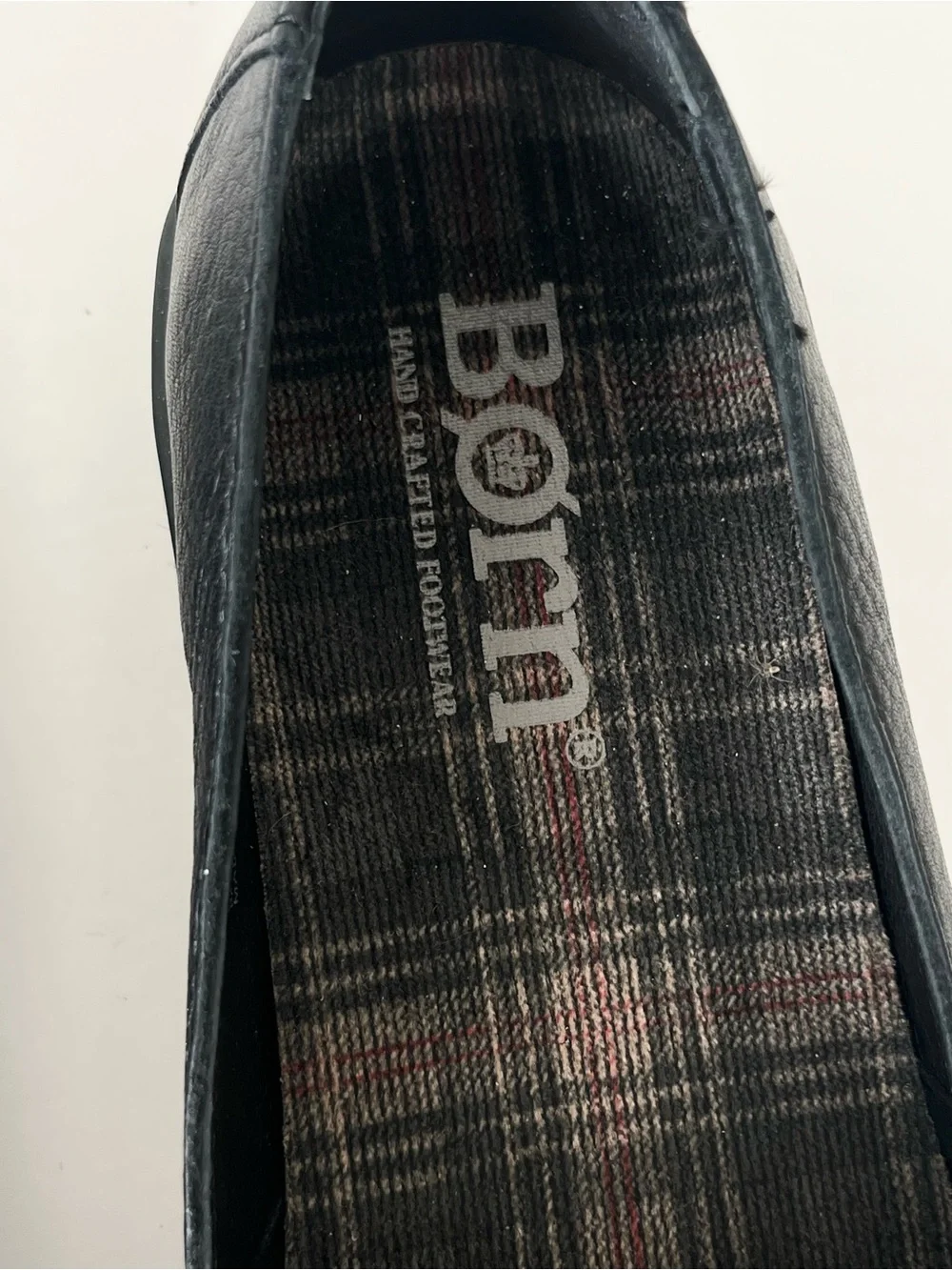 Born Congo leather comfort loafers black hand crafted NEW 9